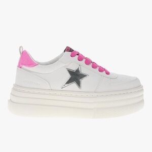 NEW Vintage Havana Womens Hunter9 Leather Platform Sneakers Size 8.5